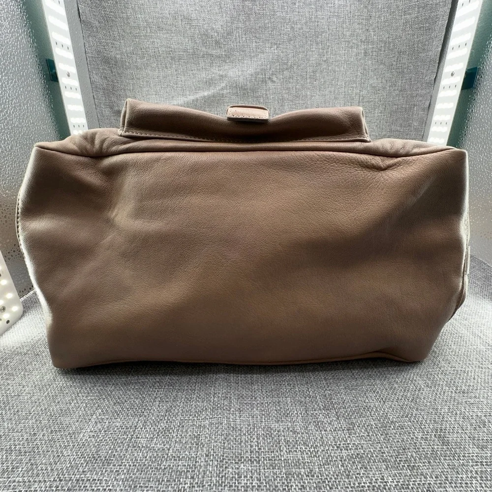 Gianni Notaro Bag Large Nude Leather Hobo Crossbody Shoulder Purse Made in Italy
